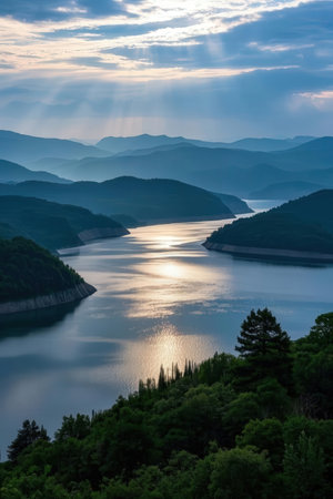 Mt.Fuji with blue sky in Yamanashi, Japanの素材