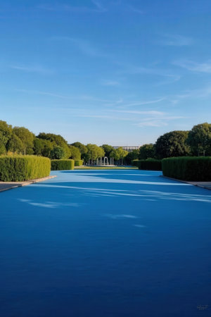 Ile de France, the picturesque city of Versailles Palaceの素材