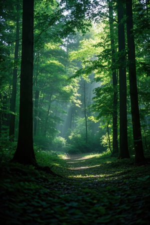 Morning in the forest. Morning in the forest. Morning in the forestの素材