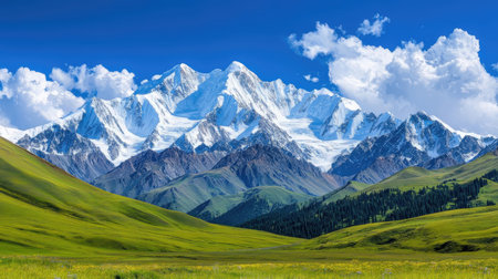Tien Shan mountains, Ak-Shyrak Region, Kyrgyzstanの素材