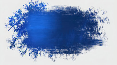 Blue abstract watercolor brush strokes painted background. Texture paper. Vector illustration.の素材