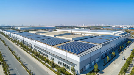 Solar power station in Suzhou city, Jiangsu Province, China.の素材