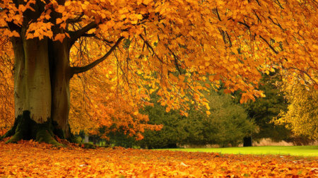 Autumn in the park, photo as a background, digital imageの素材