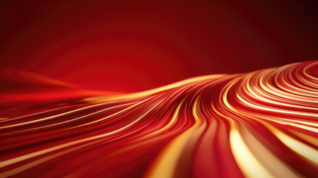 Red and gold abstract background. 3d rendering, 3d illustration.の素材