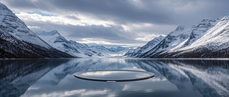 Panorama of Lake Louise in Banff National Park, Alberta, Canadaの素材