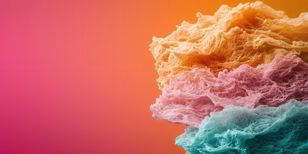 Pink cotton candy with realistic textureの素材
