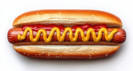 Hot dog with realistic textureの素材