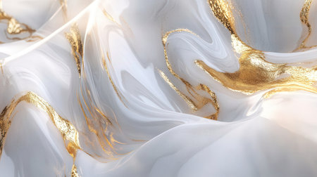 White fabric with gold veins textureの素材
