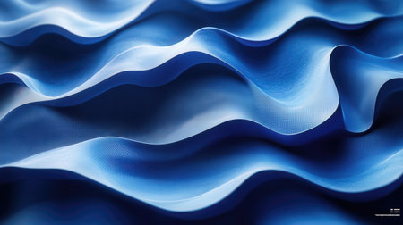 Abstract blue wavesの素材