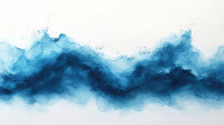 Abstract blue wavesの素材