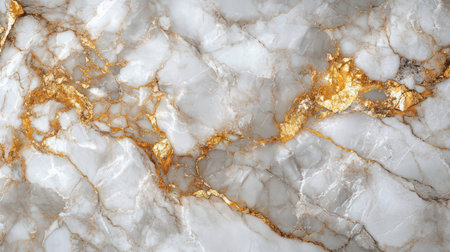 White marble with gold veins textureの素材