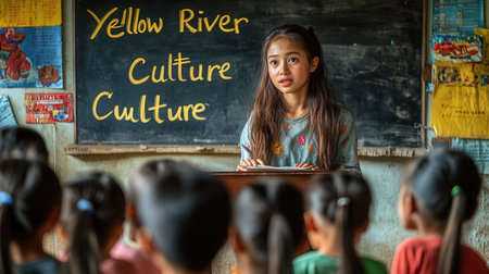 Unidentified Thai students are learning in the classroom in Kanchanaburi, Thailand.の素材