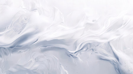 abstract background of white acrylic paint on a water surface close upの素材