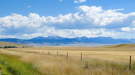 Dry grassland in the highlands of New Zealand, South Islandの素材