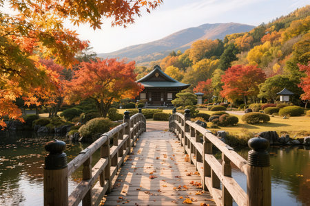 Autumn landscape of Daigoji Temple in Kyoto, Japan.の素材