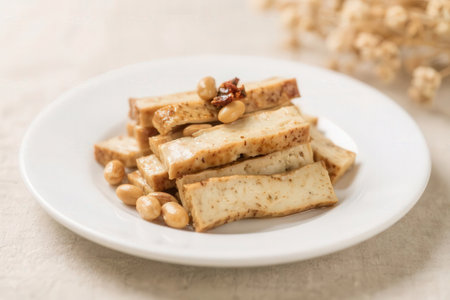 Crispy Tofu with Nuts - Japanese food styleの素材