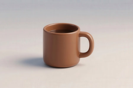Coffee cup isolated on a white background. 3d renderの素材