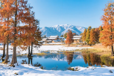Beautiful winter landscape in South Korea,Deogyusan\\"\"\""の素材