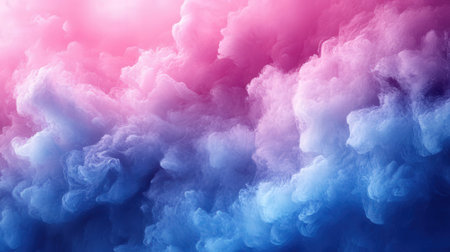Fantasy cloudscape with bright blue and pink sky. Abstract backgroundの素材