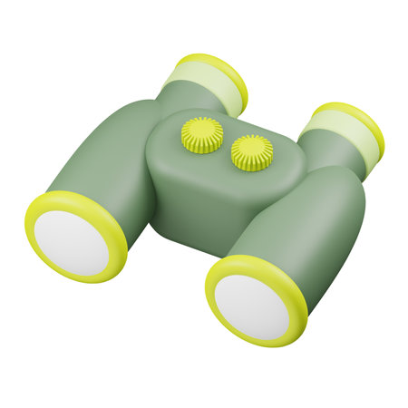 Binoculars 3D Iconの写真素材