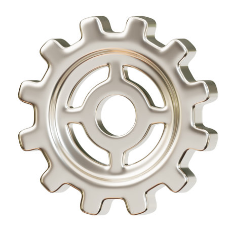 Gear wheel 3d iconの写真素材
