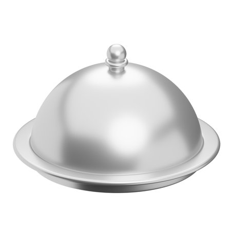 Restaurant cloche 3d iconの写真素材