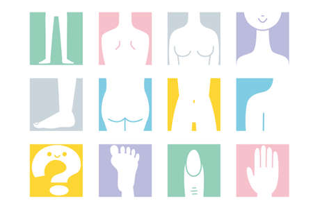 Female body parts icon.のイラスト素材