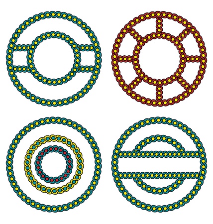 Assyrian antique ornament  Geometric stylish background  のイラスト素材