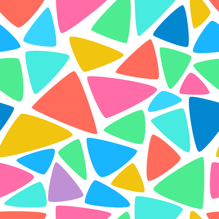 Vector abstract colorful mosaic seamless pattern.のイラスト素材