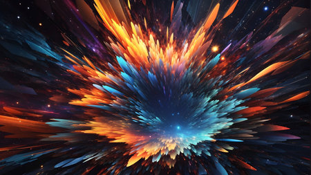 abstract fractal background a computer-generated 2D illustration, textureの素材