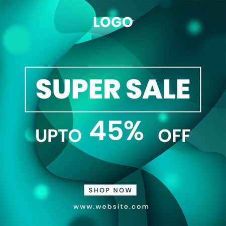 Super Sale Post With Liquid Effectのイラスト素材