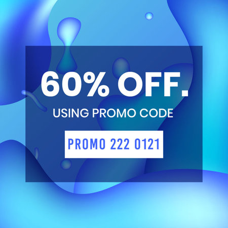 Social Media Post Template With Liquid Effect