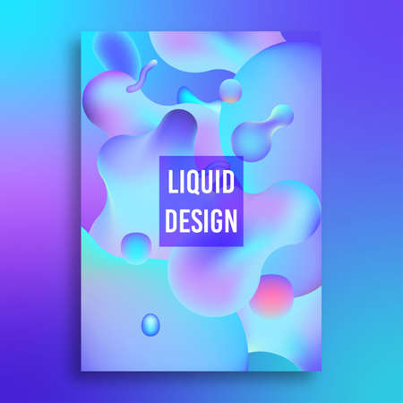 Back Ground Design With Liquid Effectのイラスト素材