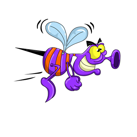 Cartoon Flying Bugのイラスト素材