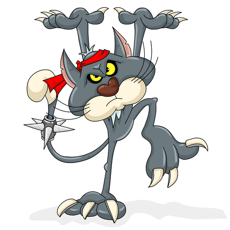 Kung Fu Catのイラスト素材