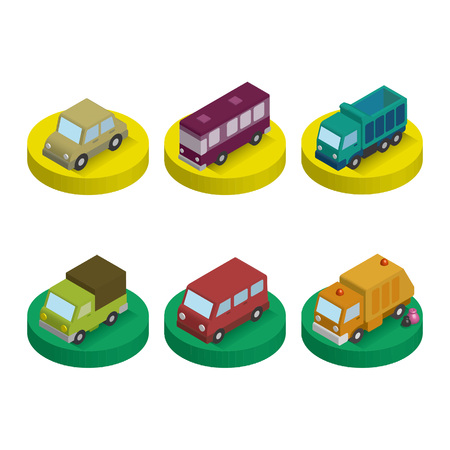 Car icon 3dのイラスト素材