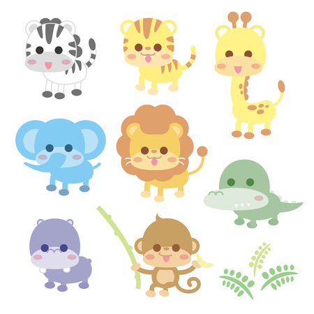cute animalのイラスト素材