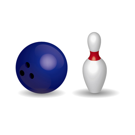 bowling 3Dのイラスト素材