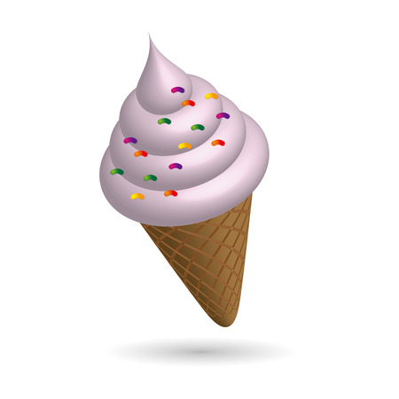Ice cream icon illustrationのイラスト素材