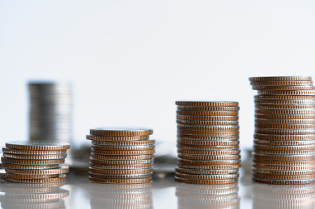 Stack money coin for growing your business. money laundering. Money, Financial, Business Growth...