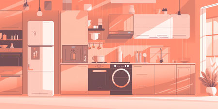 Smart Appliances: Control your appliances from anywhere with smart technology. Make life easier with automated features and increased efficiency. Generative AI.の素材
