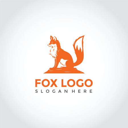 Fox Logo Template Design. Vector Illustrator Eps. 10のイラスト素材