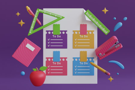 3D To do listの写真素材