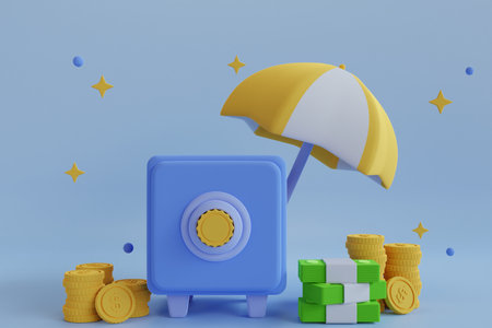 3D Financial Protectの写真素材