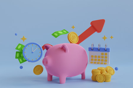 3D Time to Investの写真素材