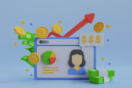 3D Financial Adviceの写真素材