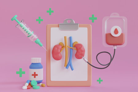 3D Kidneysの写真素材