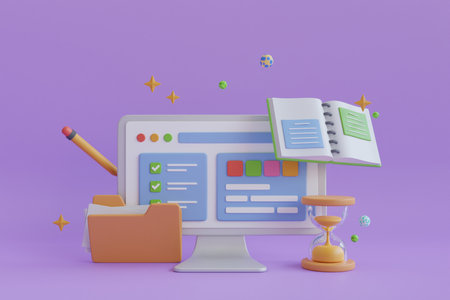 3D Monitorの写真素材