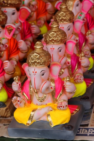 sculpture of Lord ganesha- God of luckの写真素材