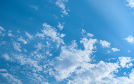 Blue Sky with white cloud background